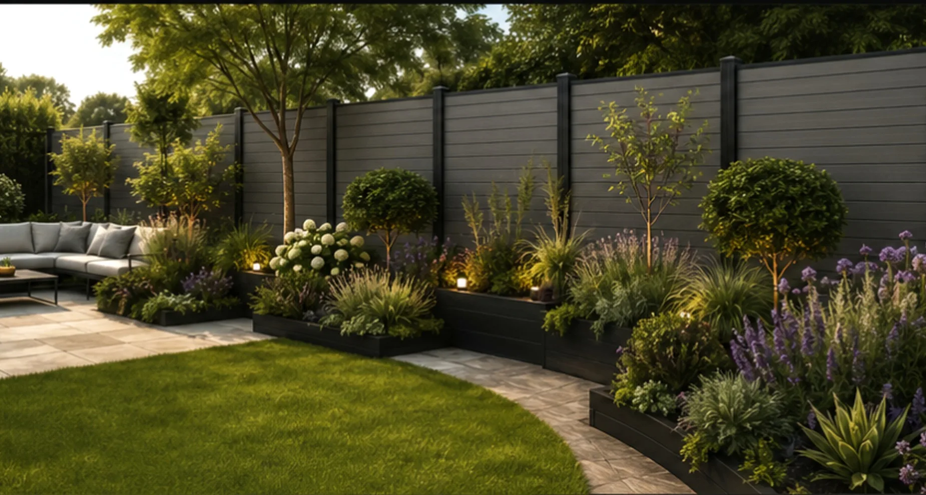 Ground-Fixed Posts Pinnacle composite fencing system